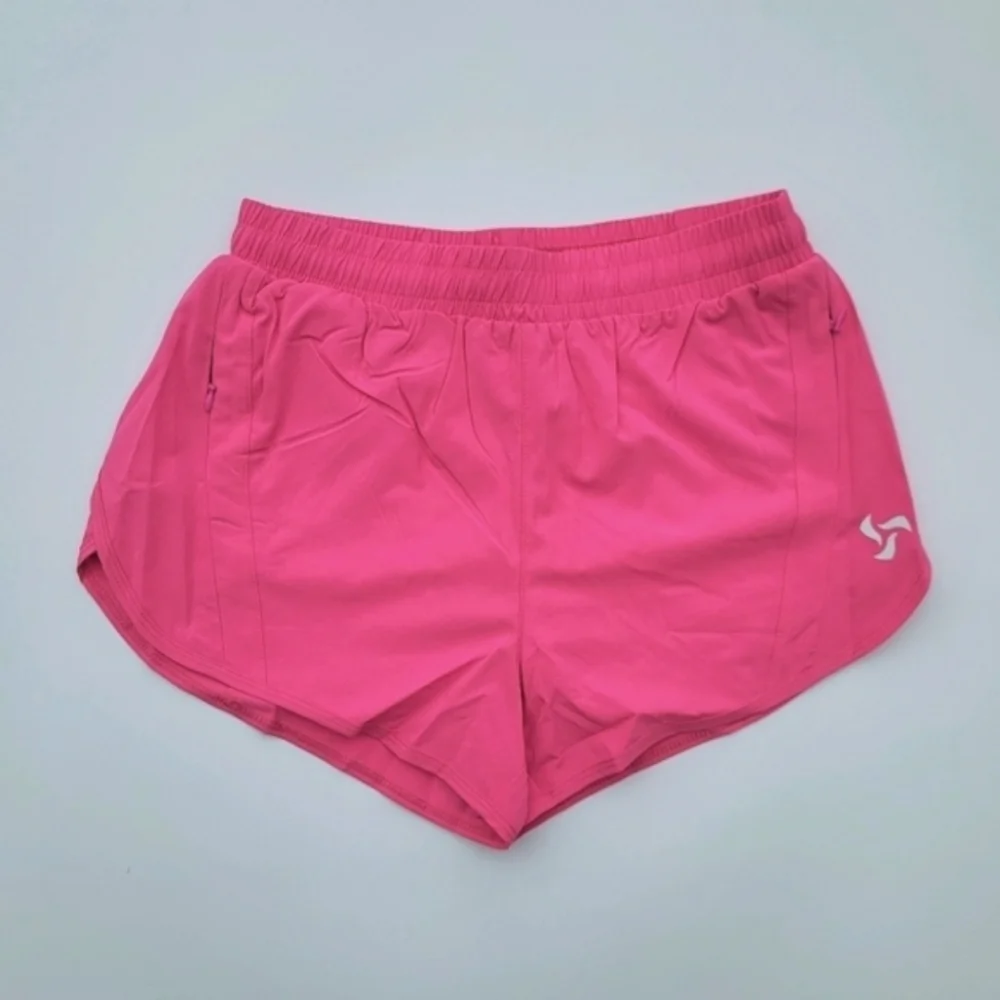 Pedigree FreeRUN High Waist Lined Shorts with Zipper Pockets | Pink